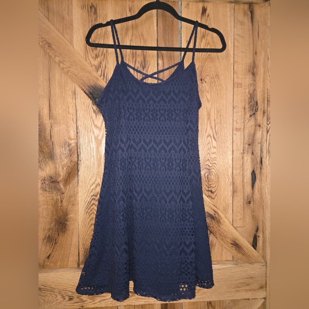Rue21 Dark Blue Lace Dress